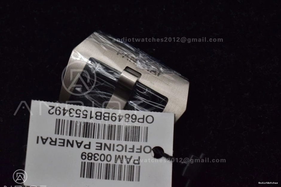 Strap 1003 O Clone V on Edition 1:1 Super Best P.9000 Black PAM389 Rubber BestValue VSF 0416